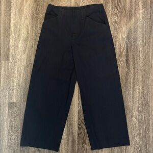 Rag & Bone “Banks” Navy Wide Leg Linen Pants